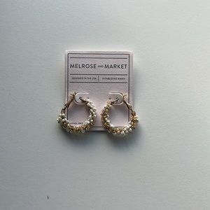 Melrose and Market Gold Seed Hoop Earrings
